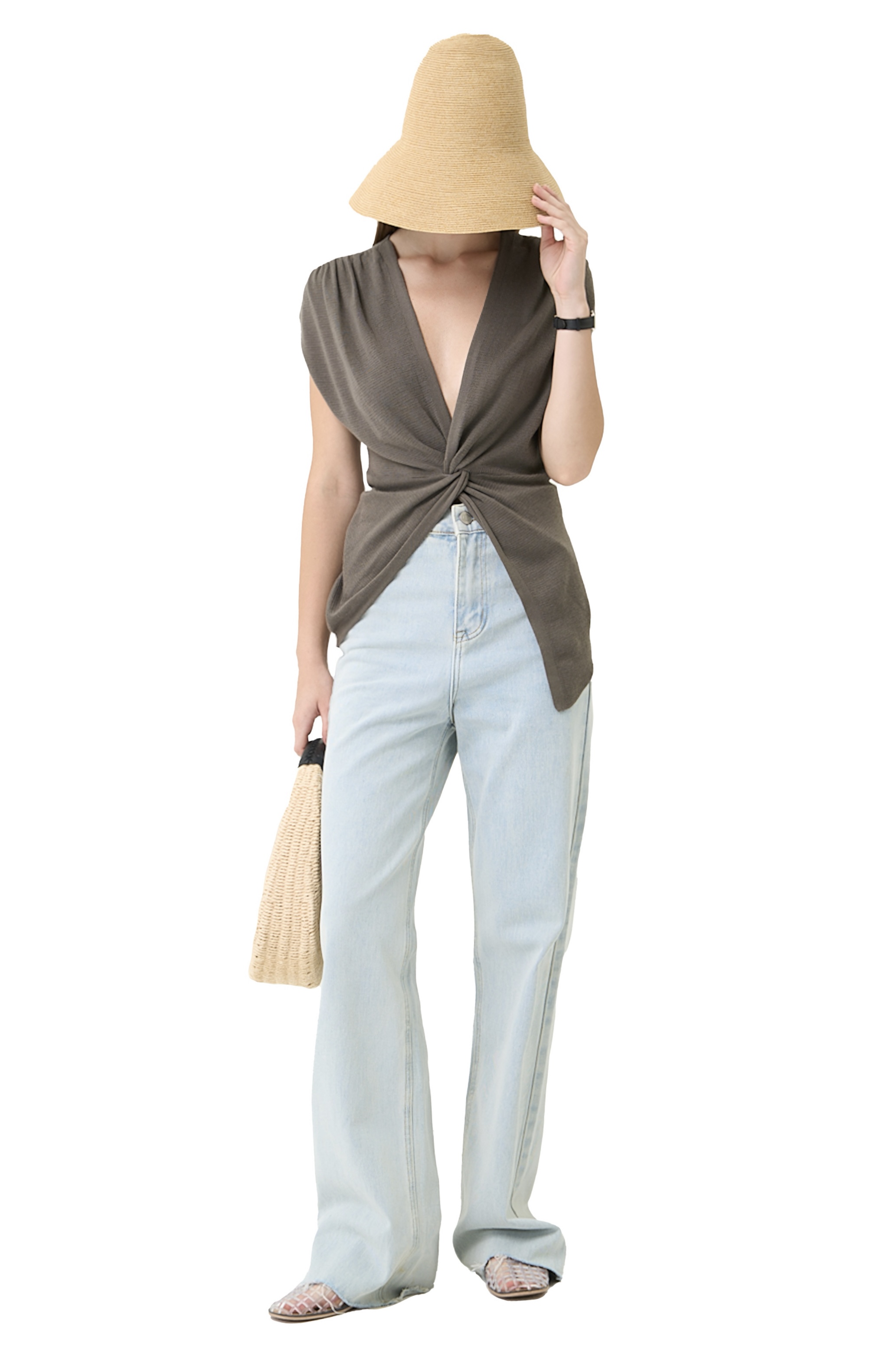 GRACE TOP - DARK GREEN