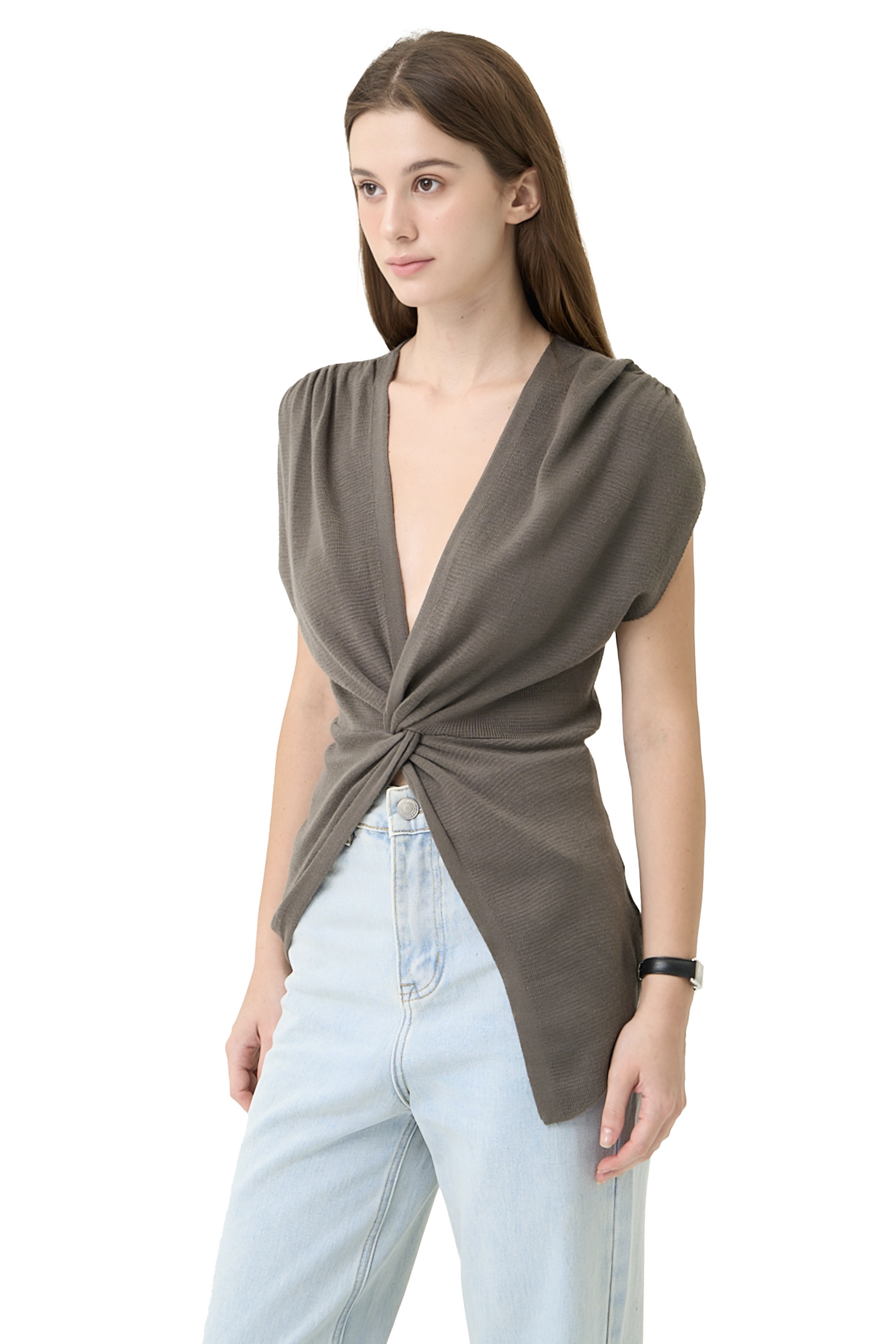 GRACE TOP - DARK GREEN