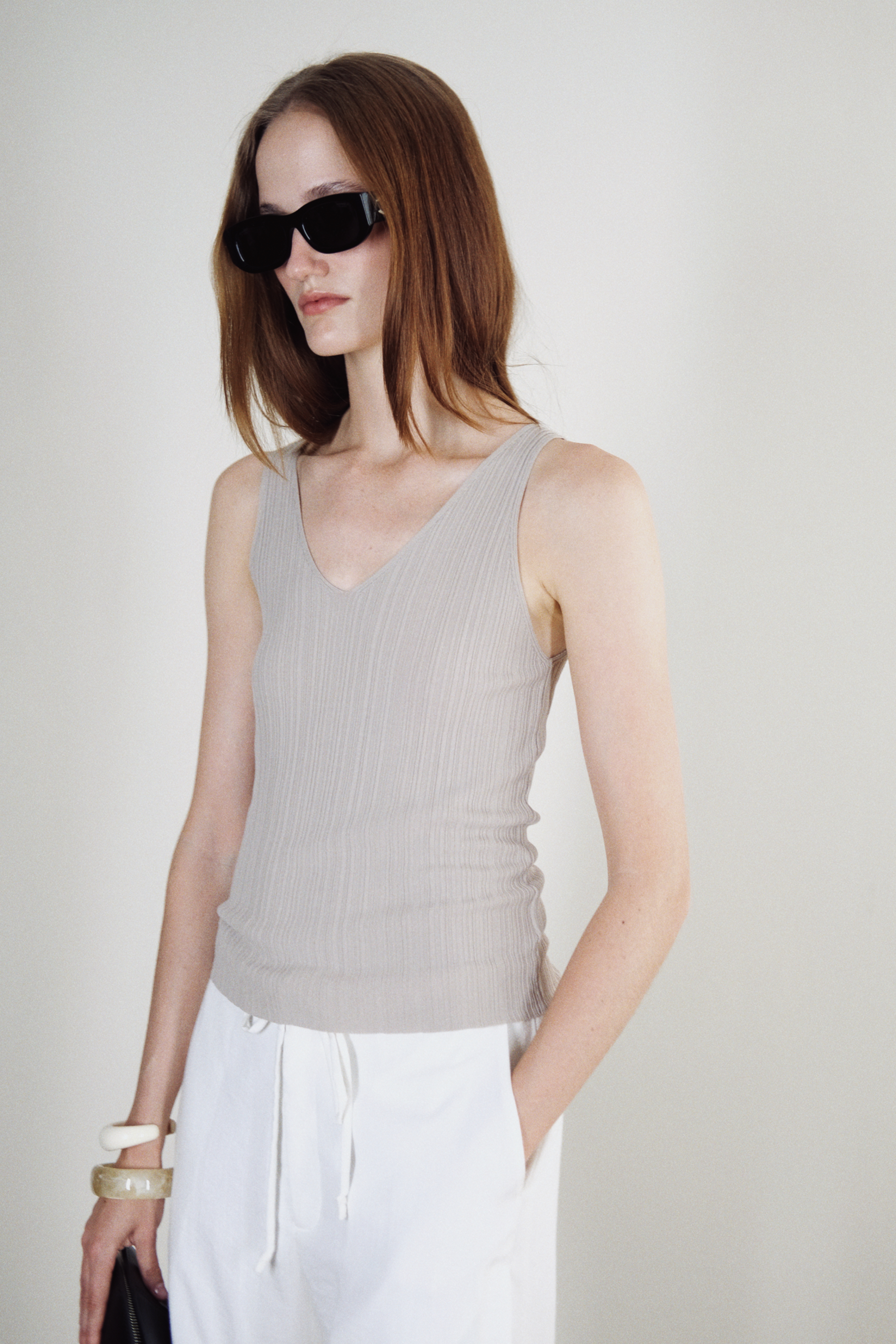 AKITO TOP - TAUPE