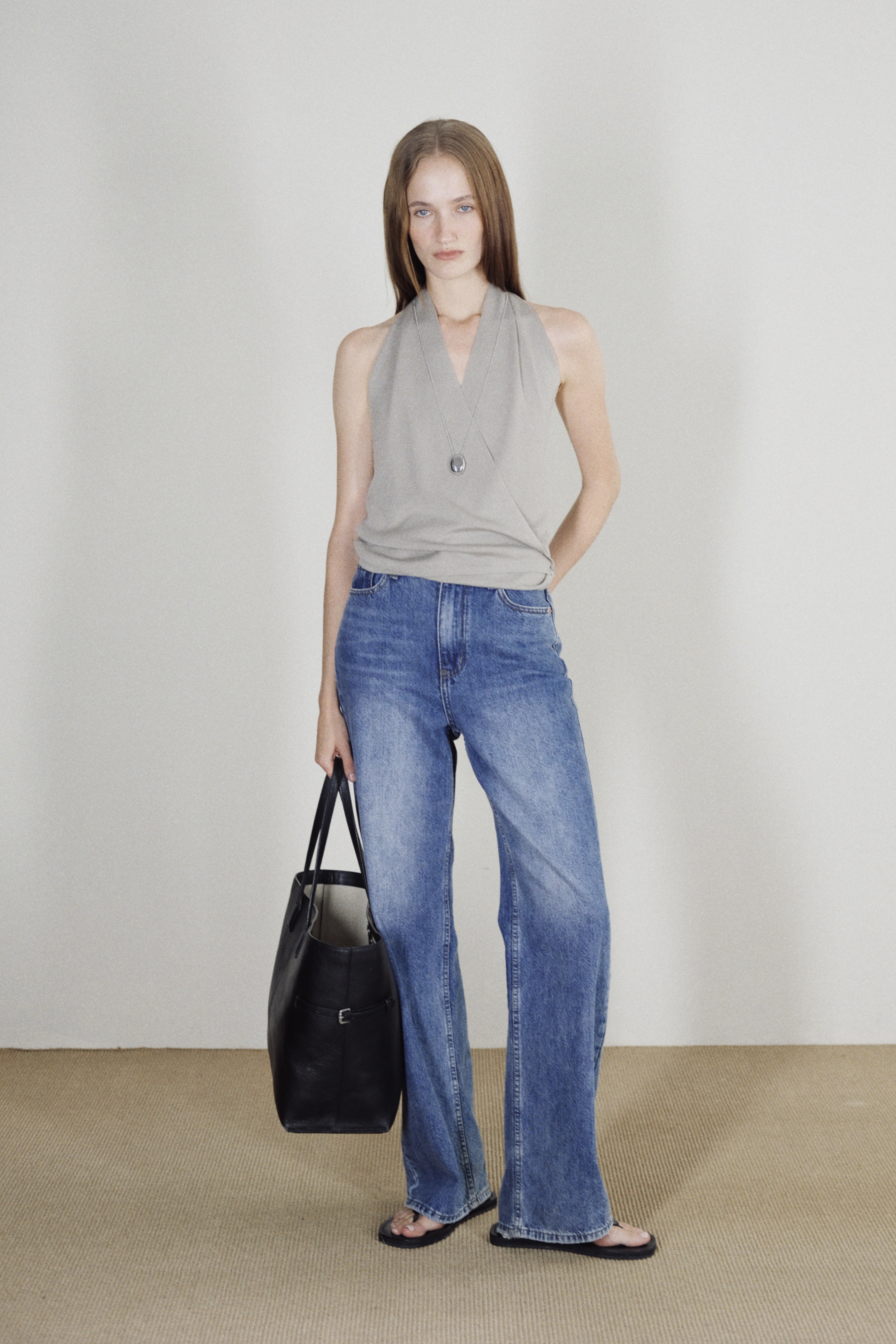 NETTA TOP - TAUPE