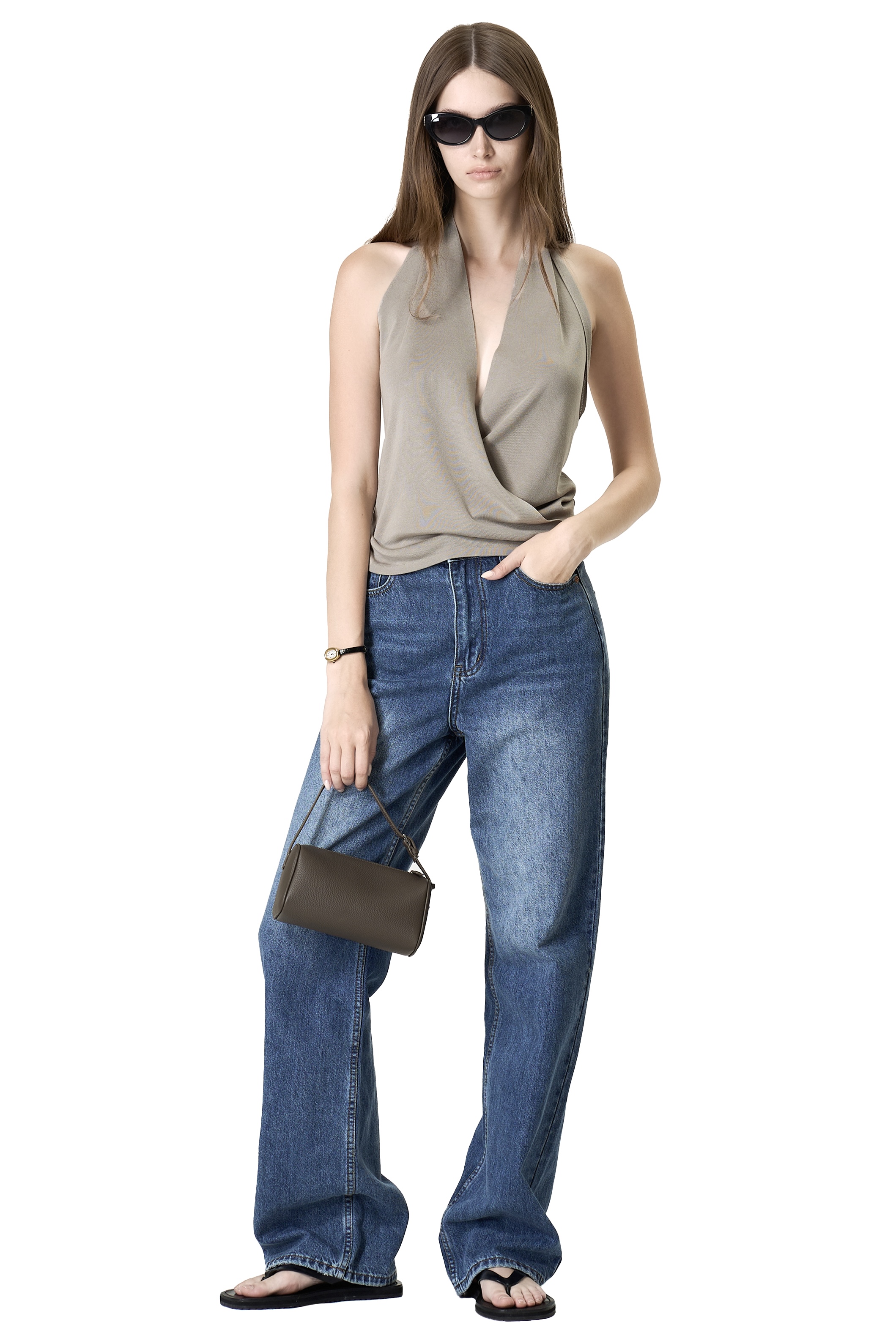 NETTA TOP - TAUPE