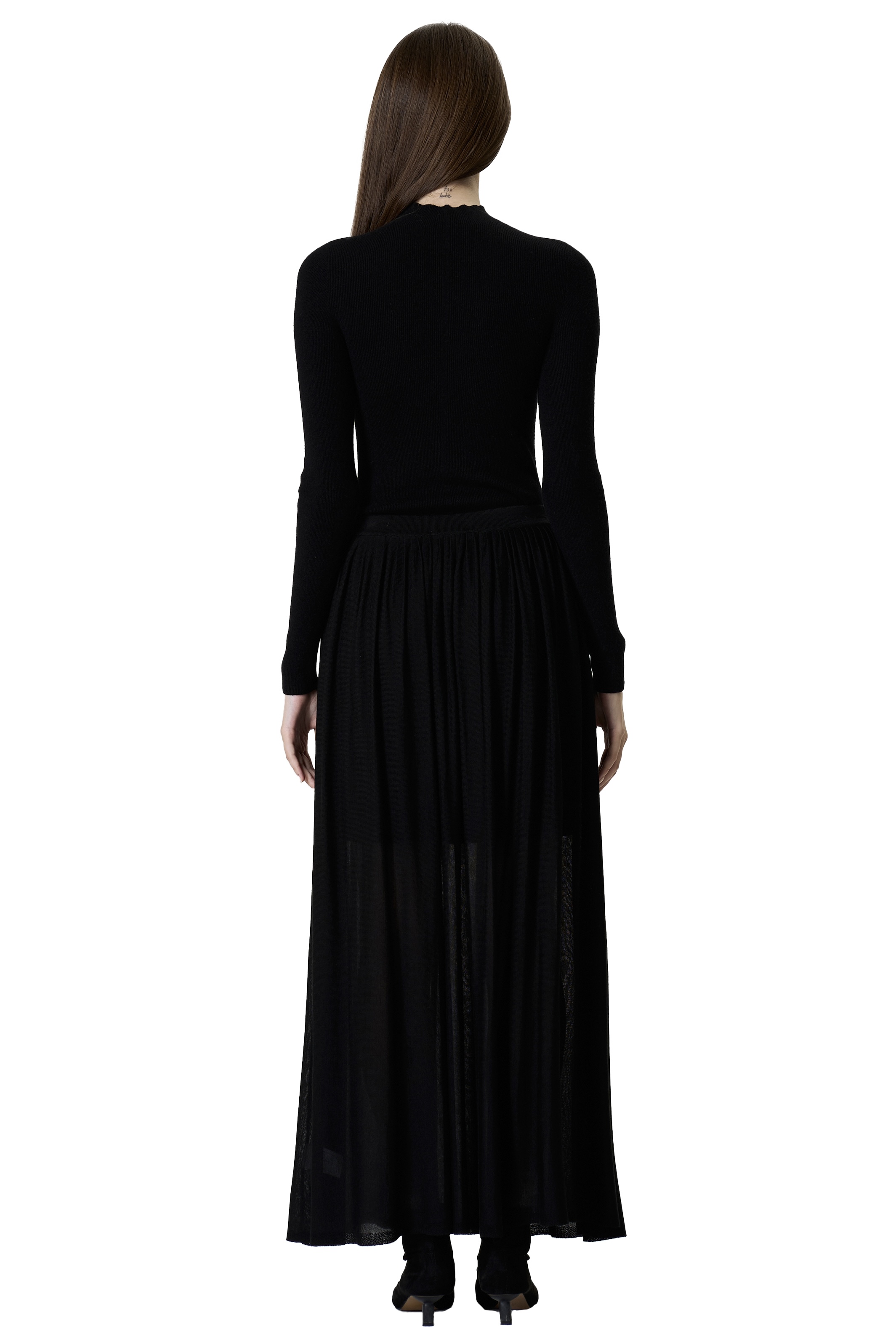 TWILL SKIRT - BLACK