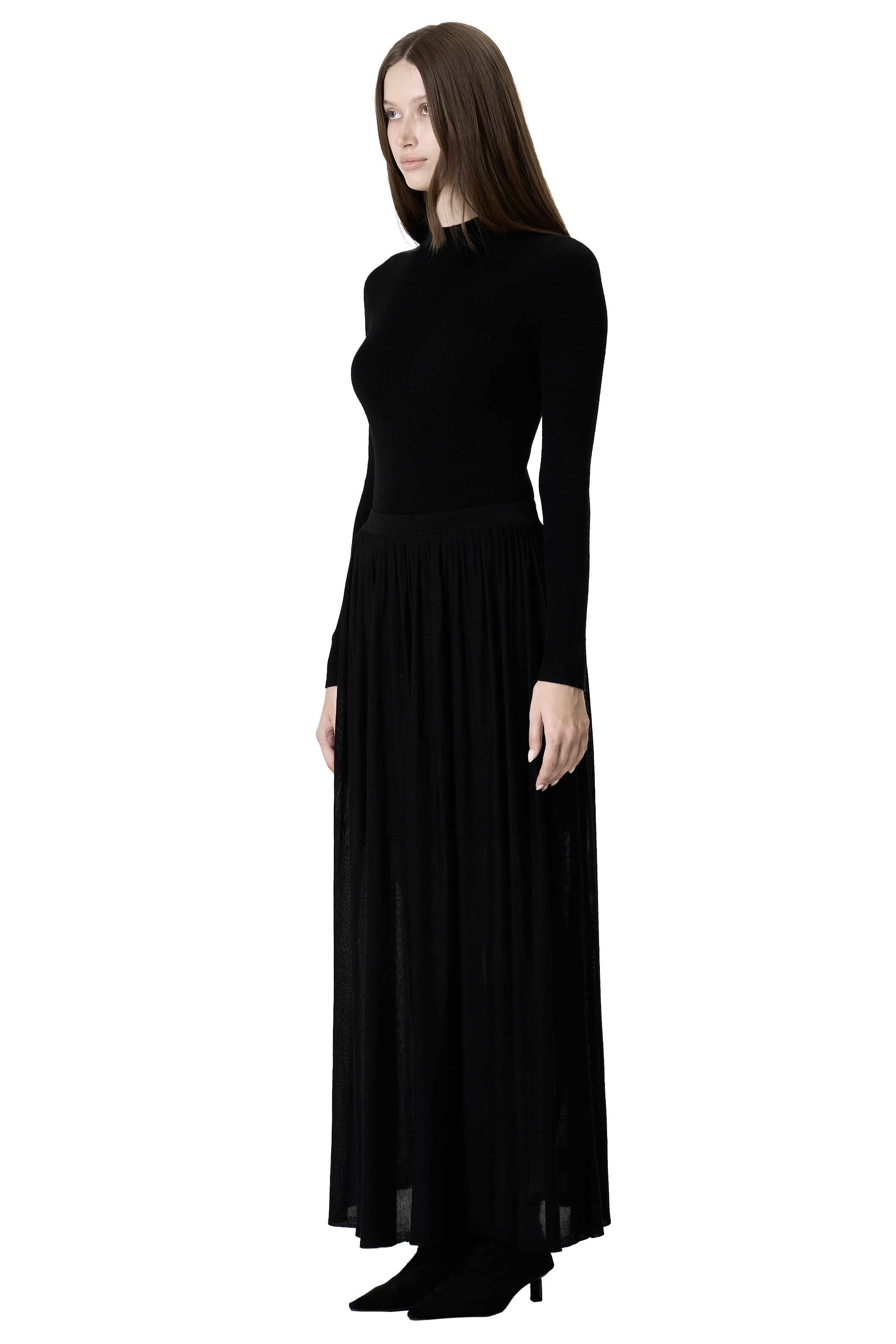 TWILL SKIRT - BLACK