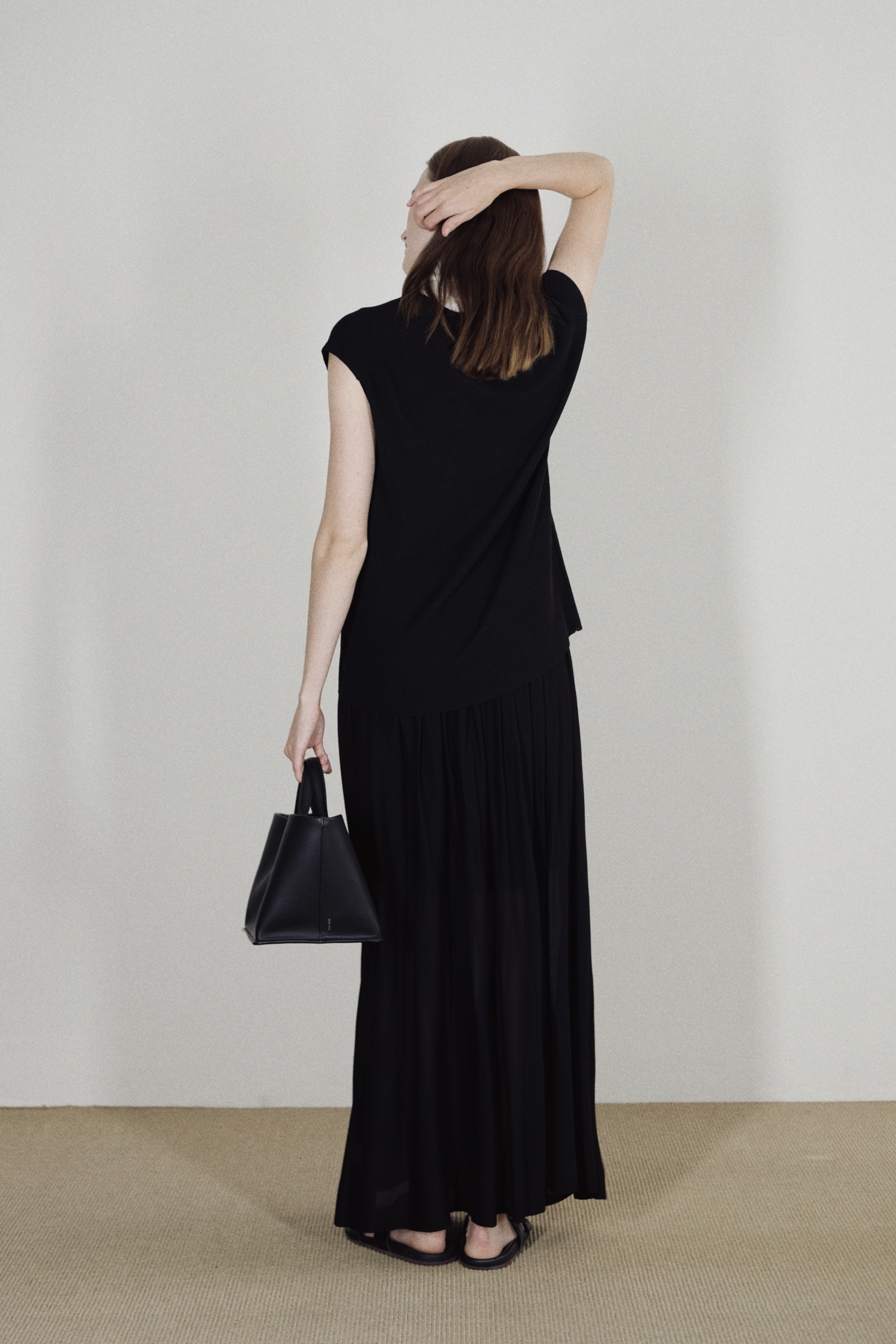 TWILL SKIRT - BLACK