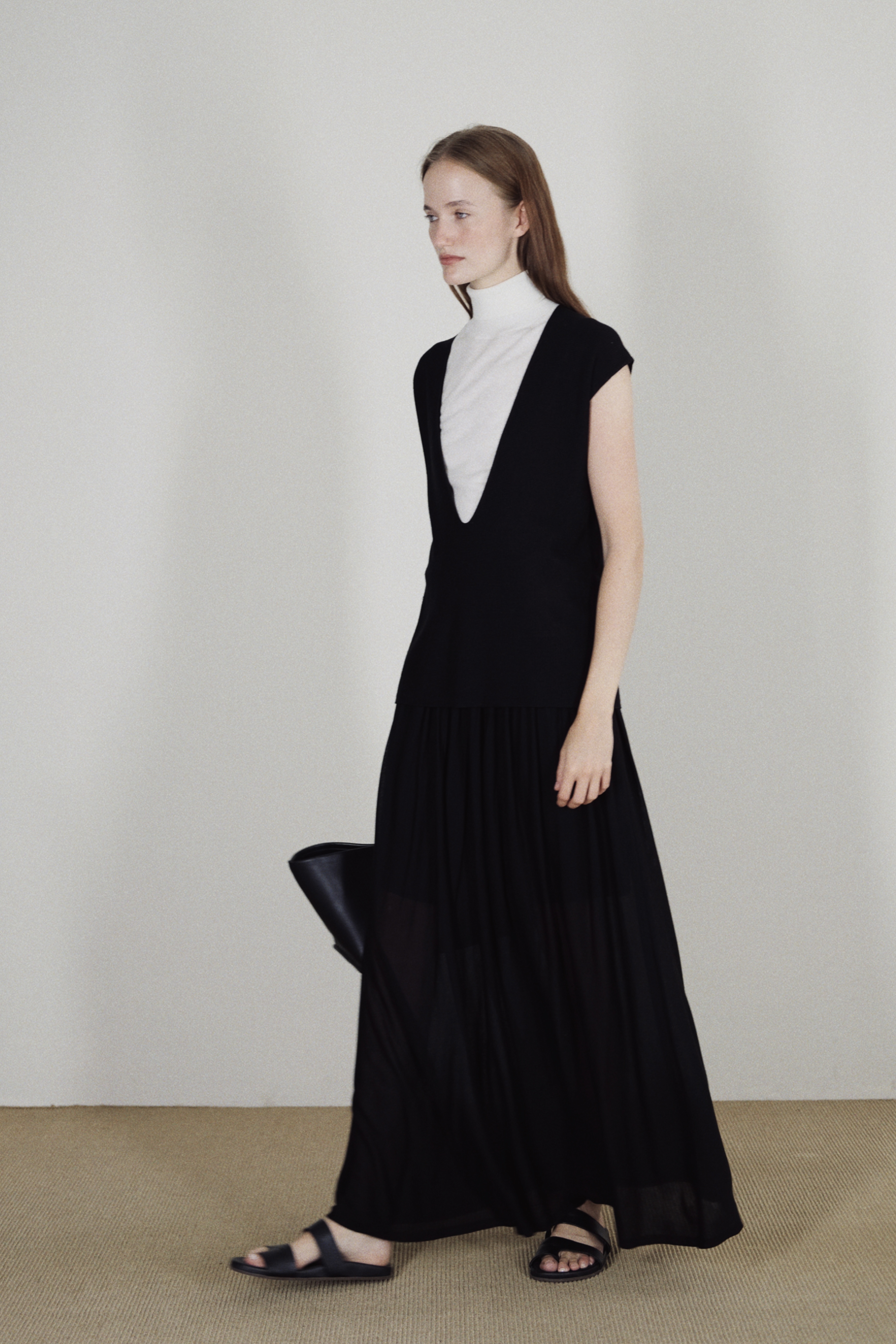 TWILL SKIRT - BLACK