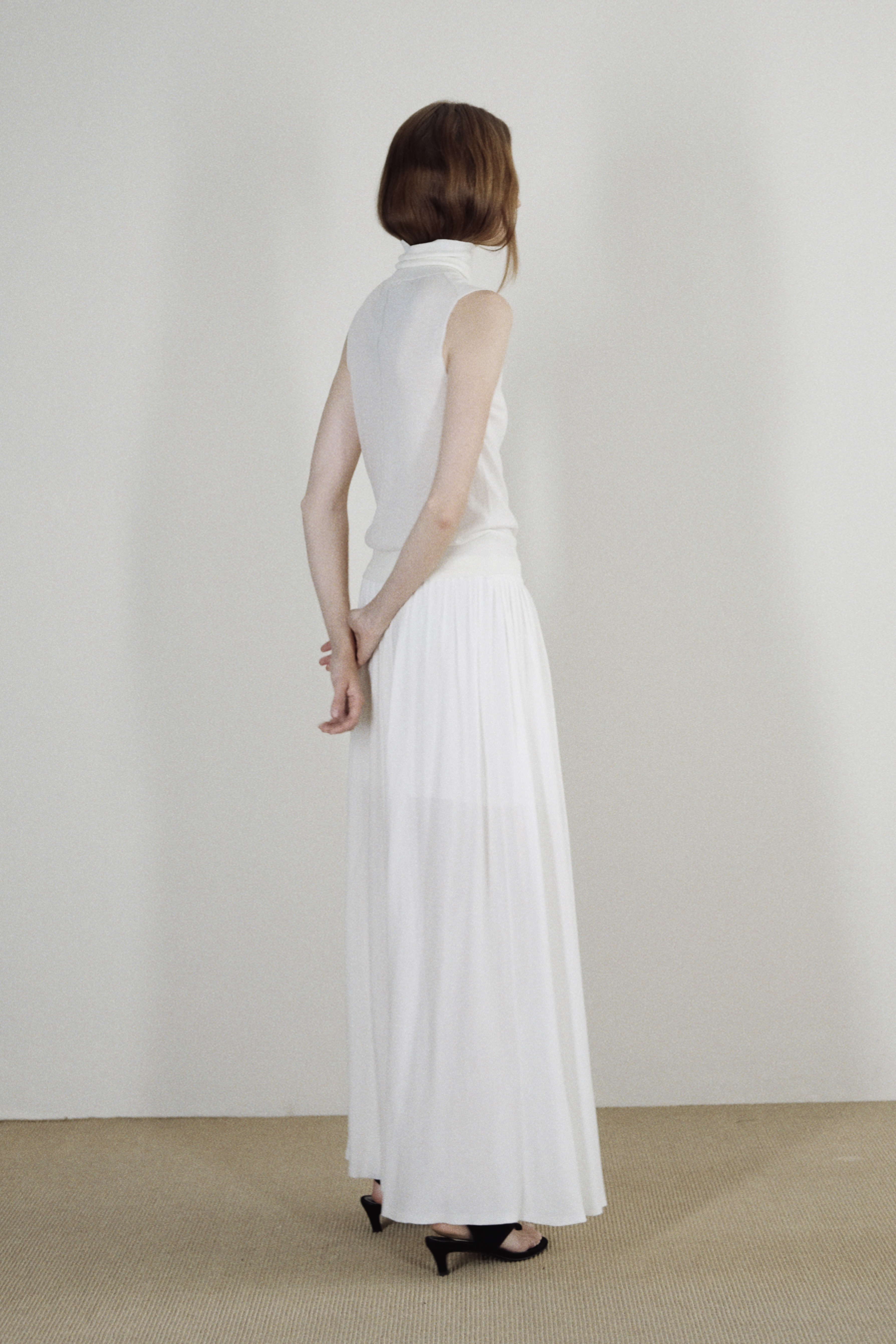 TWILL SKIRT - OFF WHITE