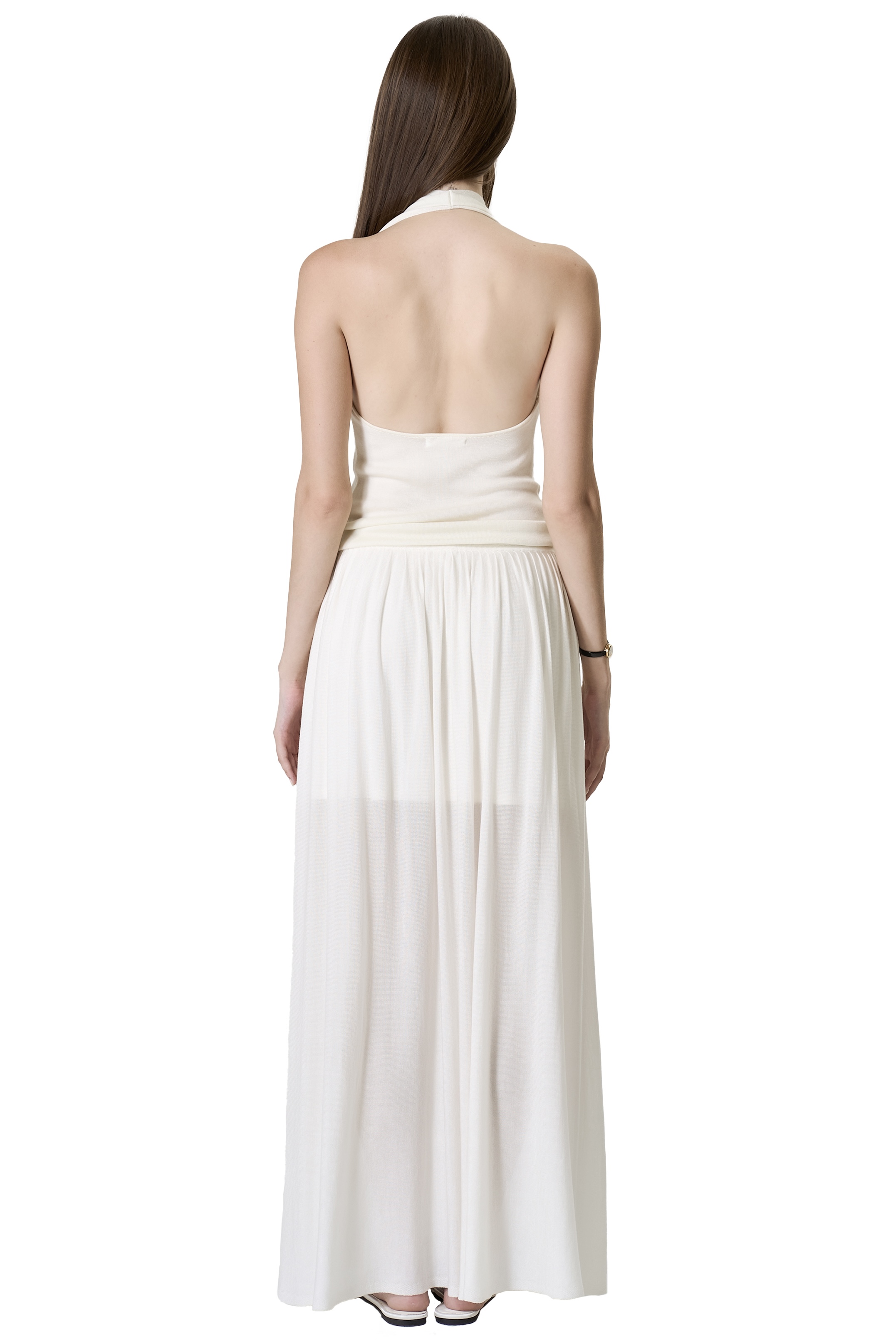 TWILL SKIRT - OFF WHITE