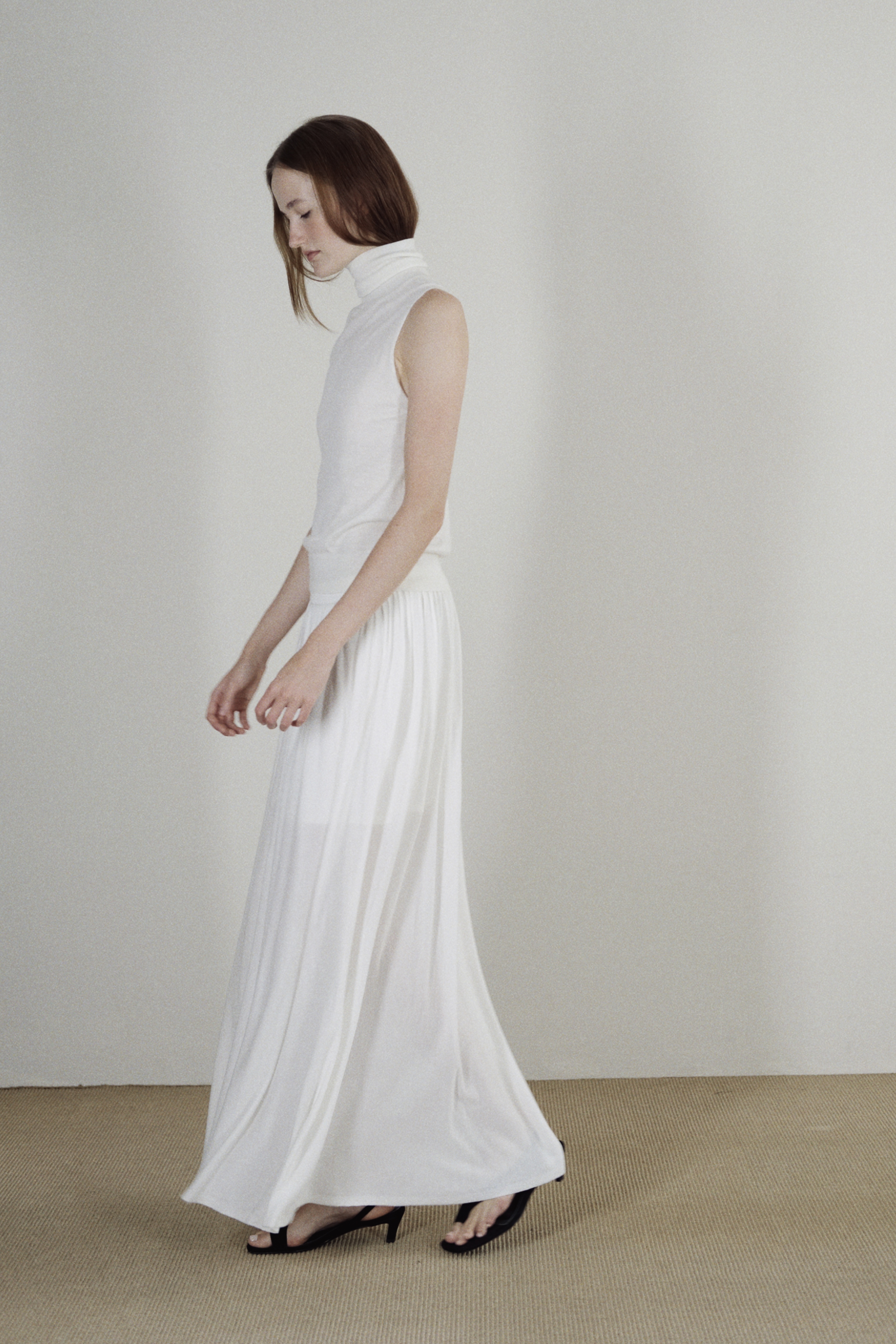 TWILL SKIRT - OFF WHITE