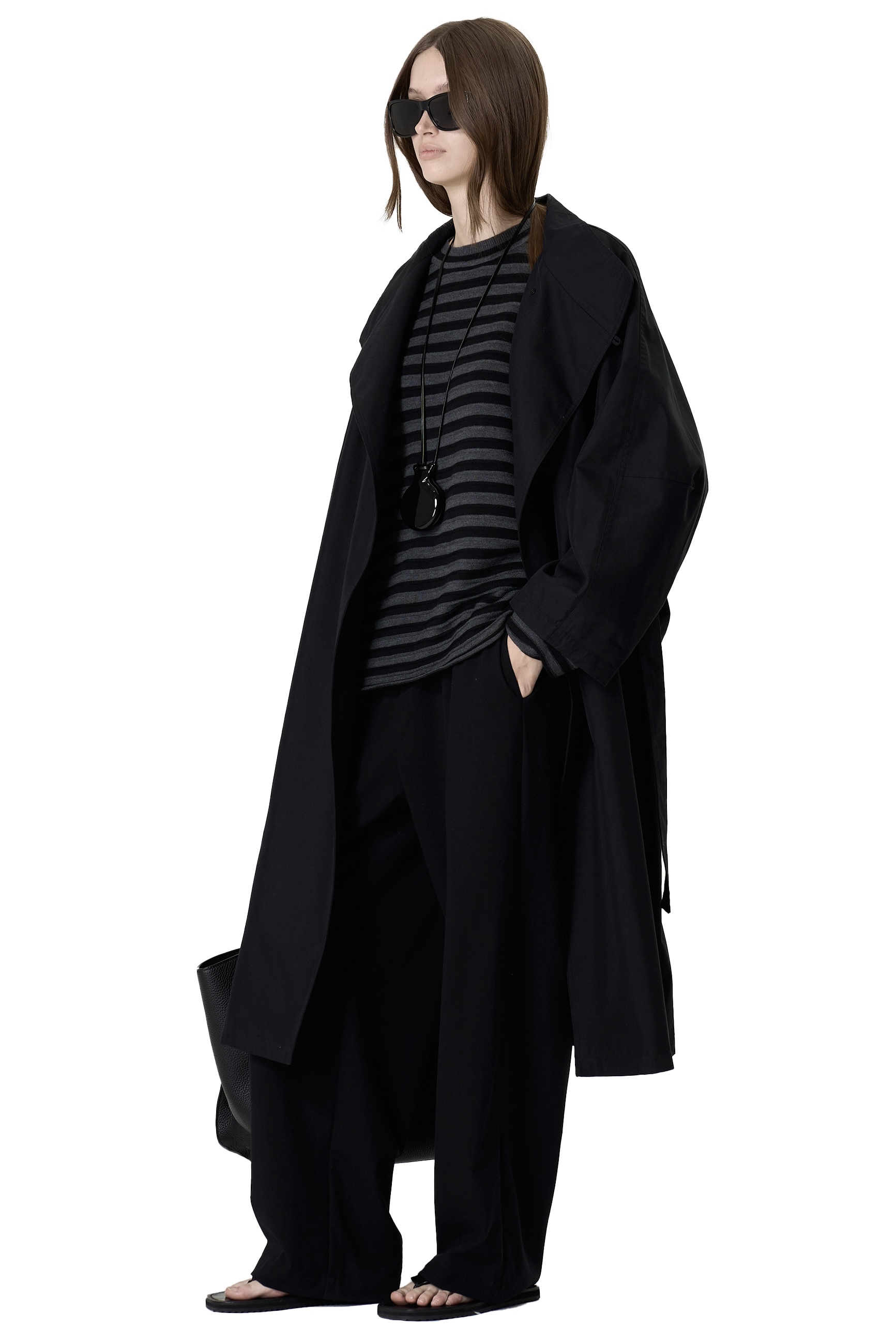 SONI TOP - BLACK AND GREY