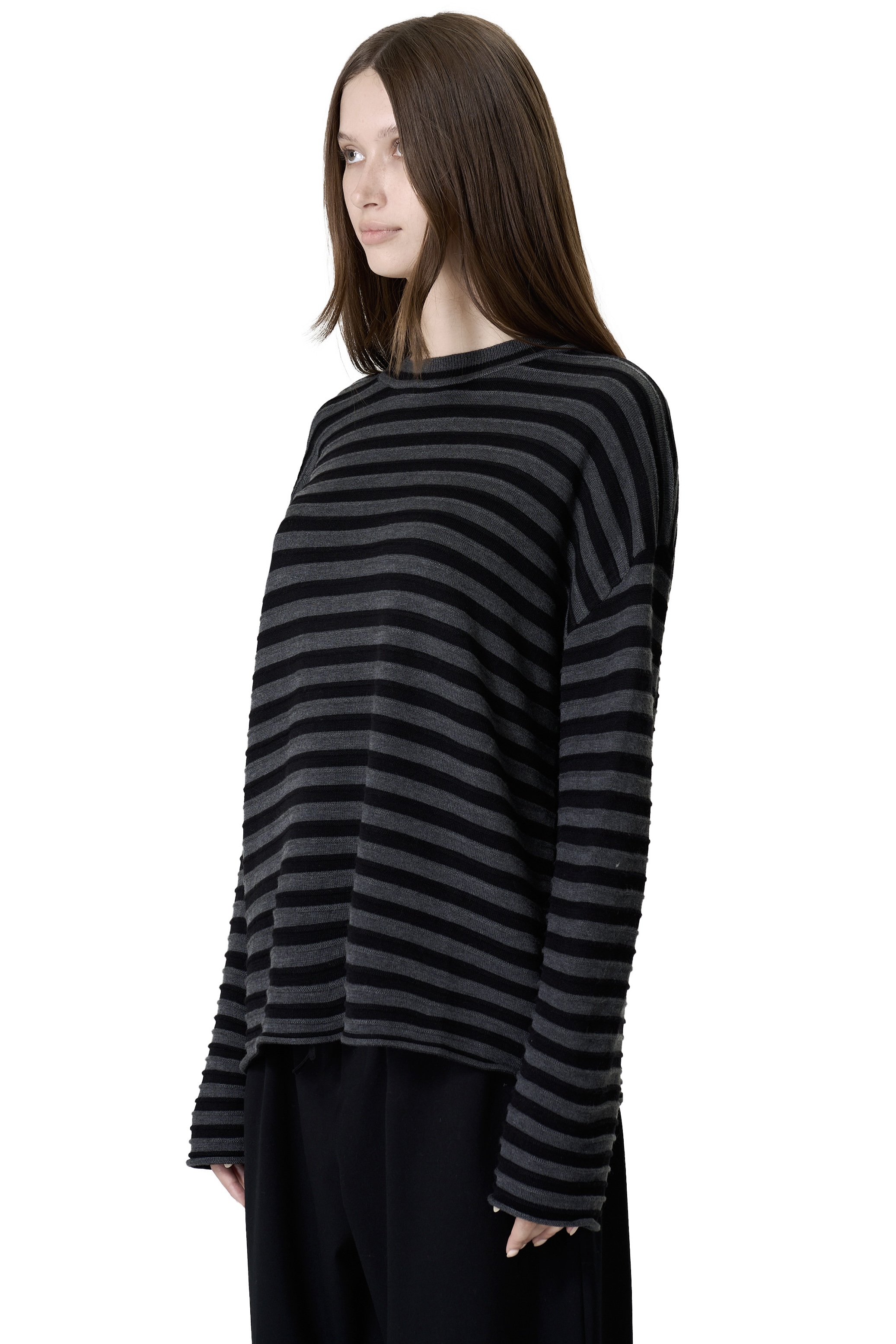 SONI TOP - BLACK AND GREY