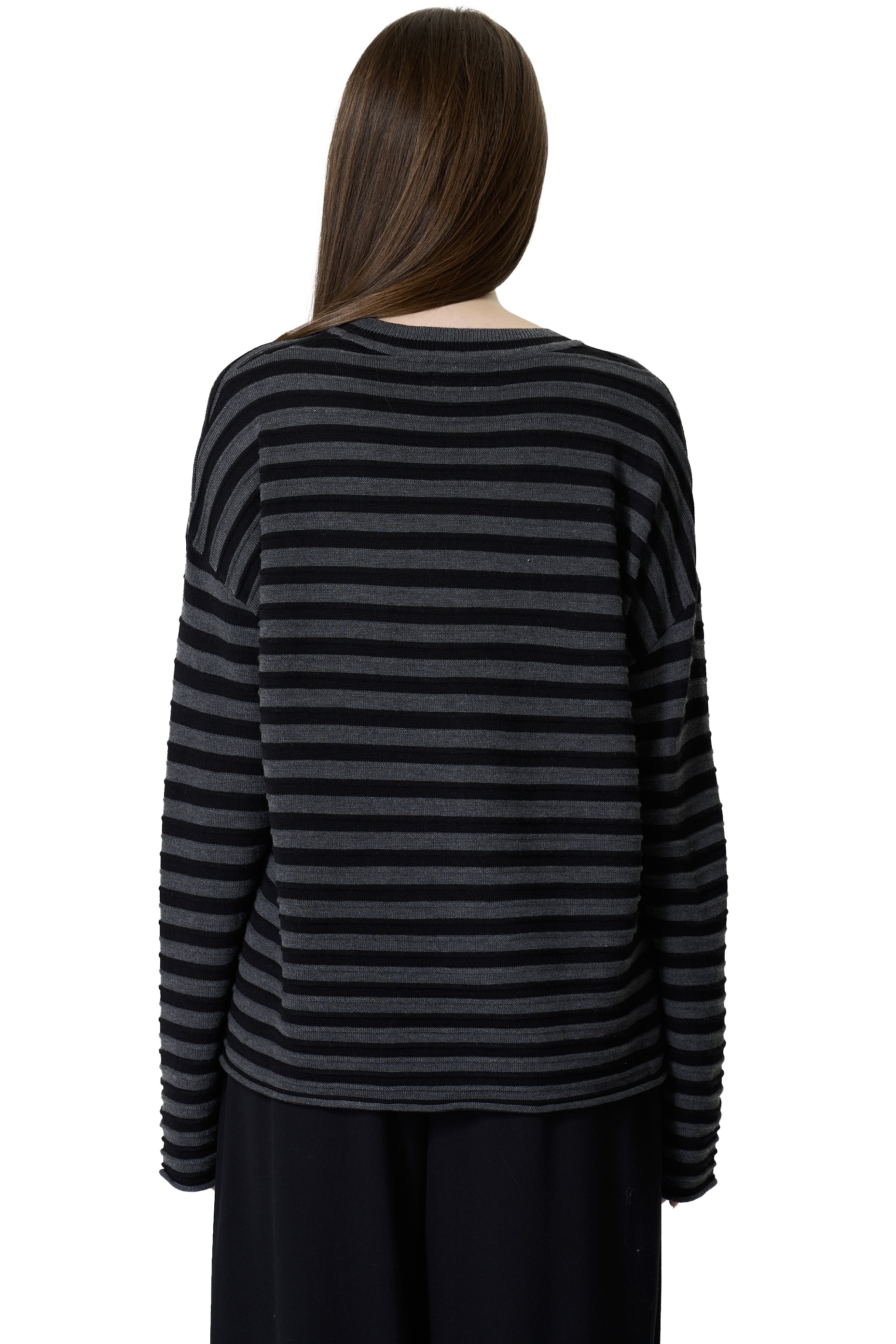 SONI TOP - BLACK AND GREY