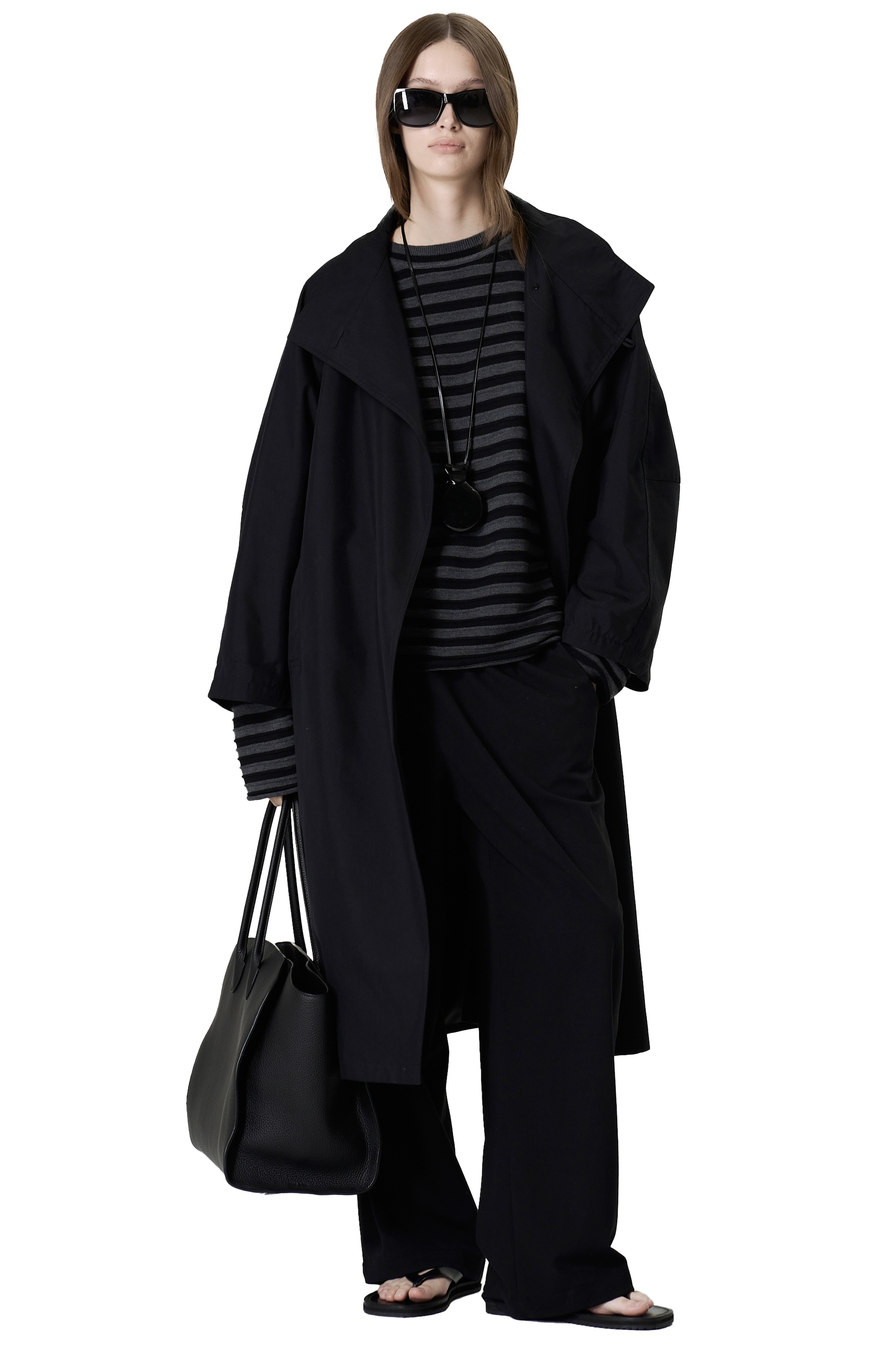 SONI TOP - BLACK AND GREY