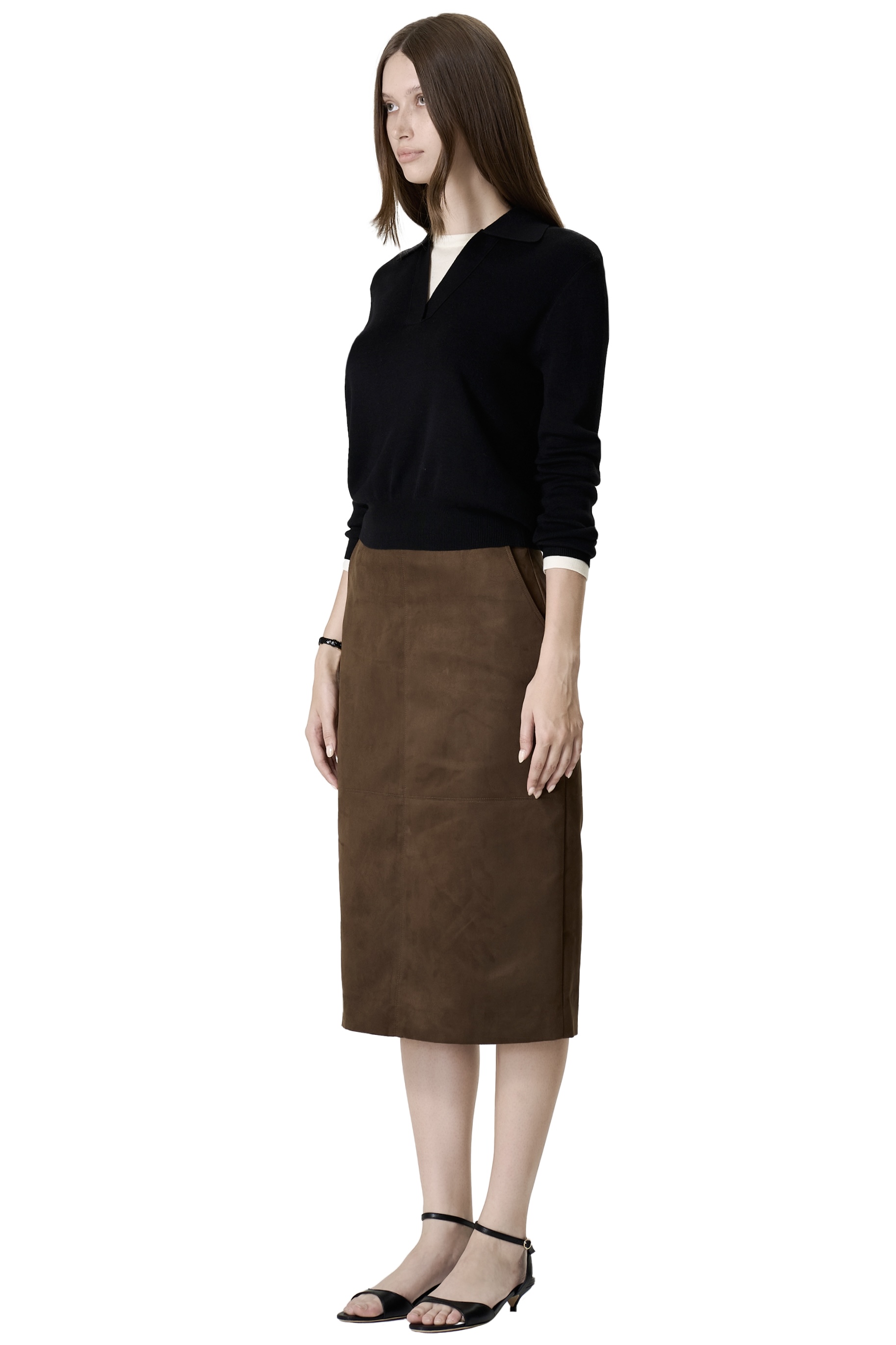 OLGA SKIRT - BROWN