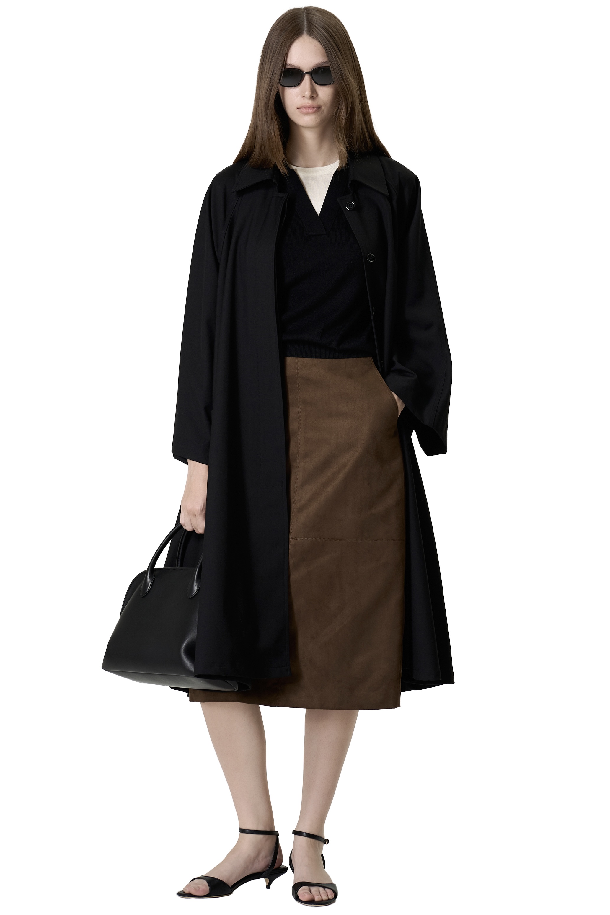 OLGA SKIRT - BROWN