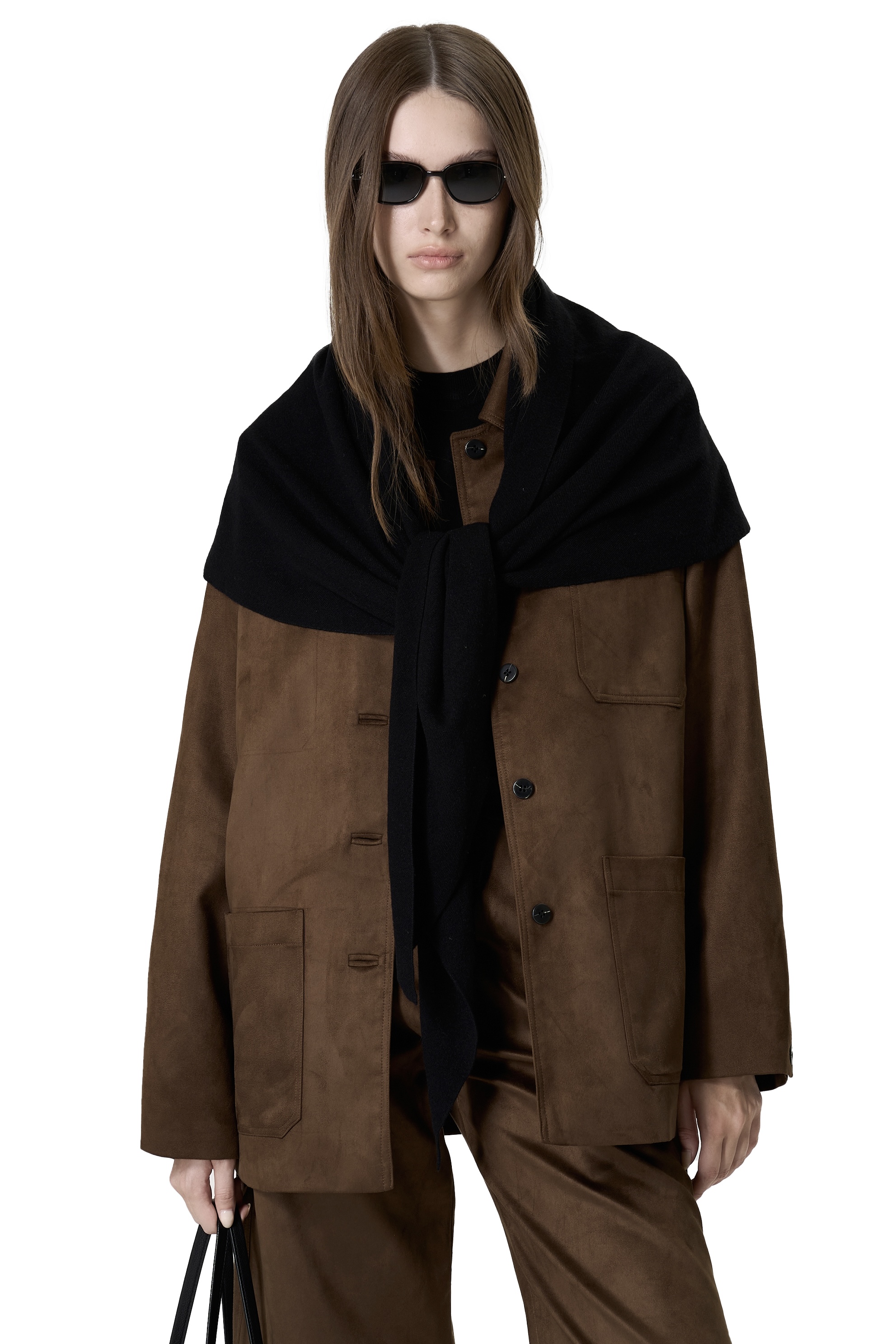 TRIANGLE SCARF - BLACK