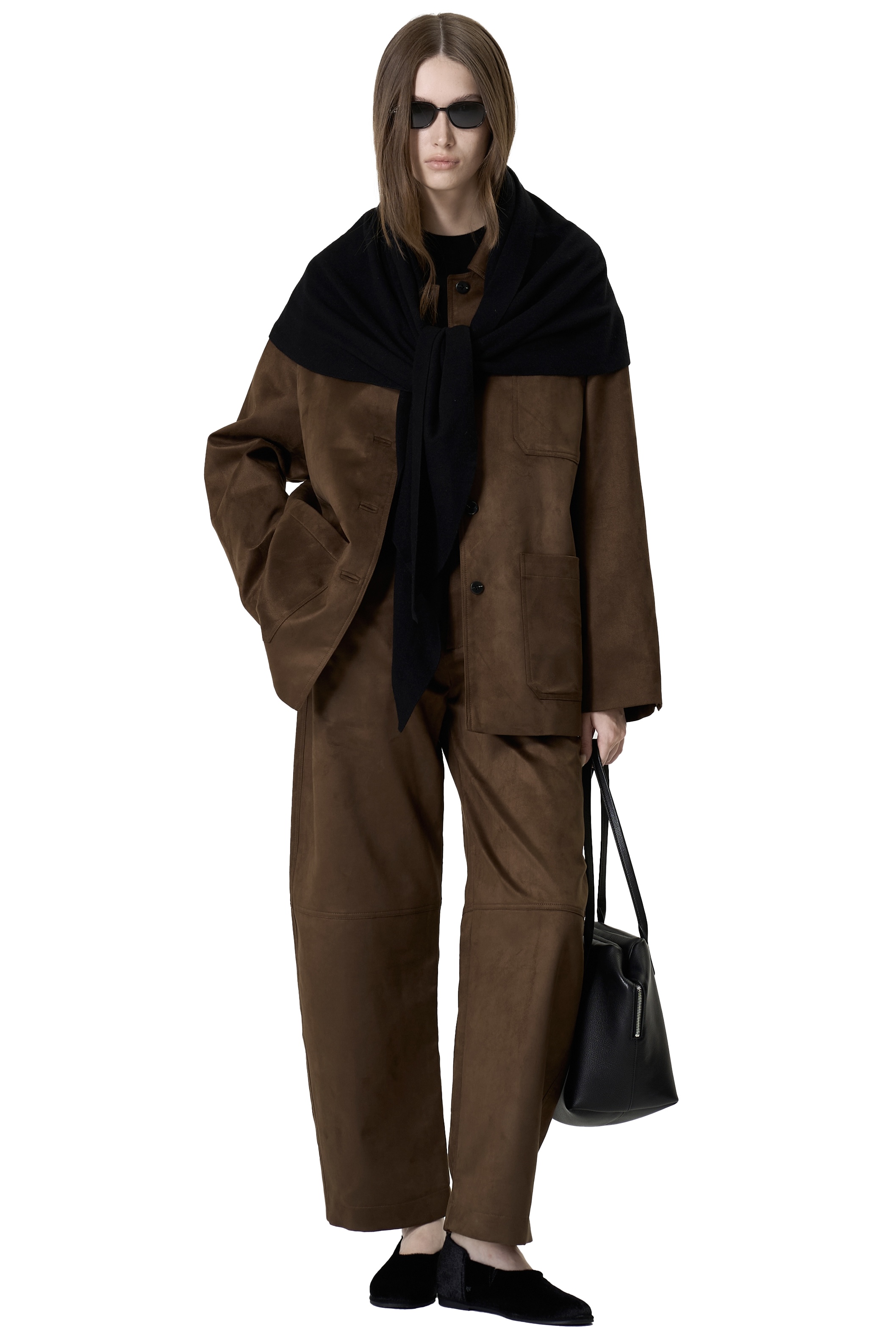 TRIANGLE SCARF - BLACK