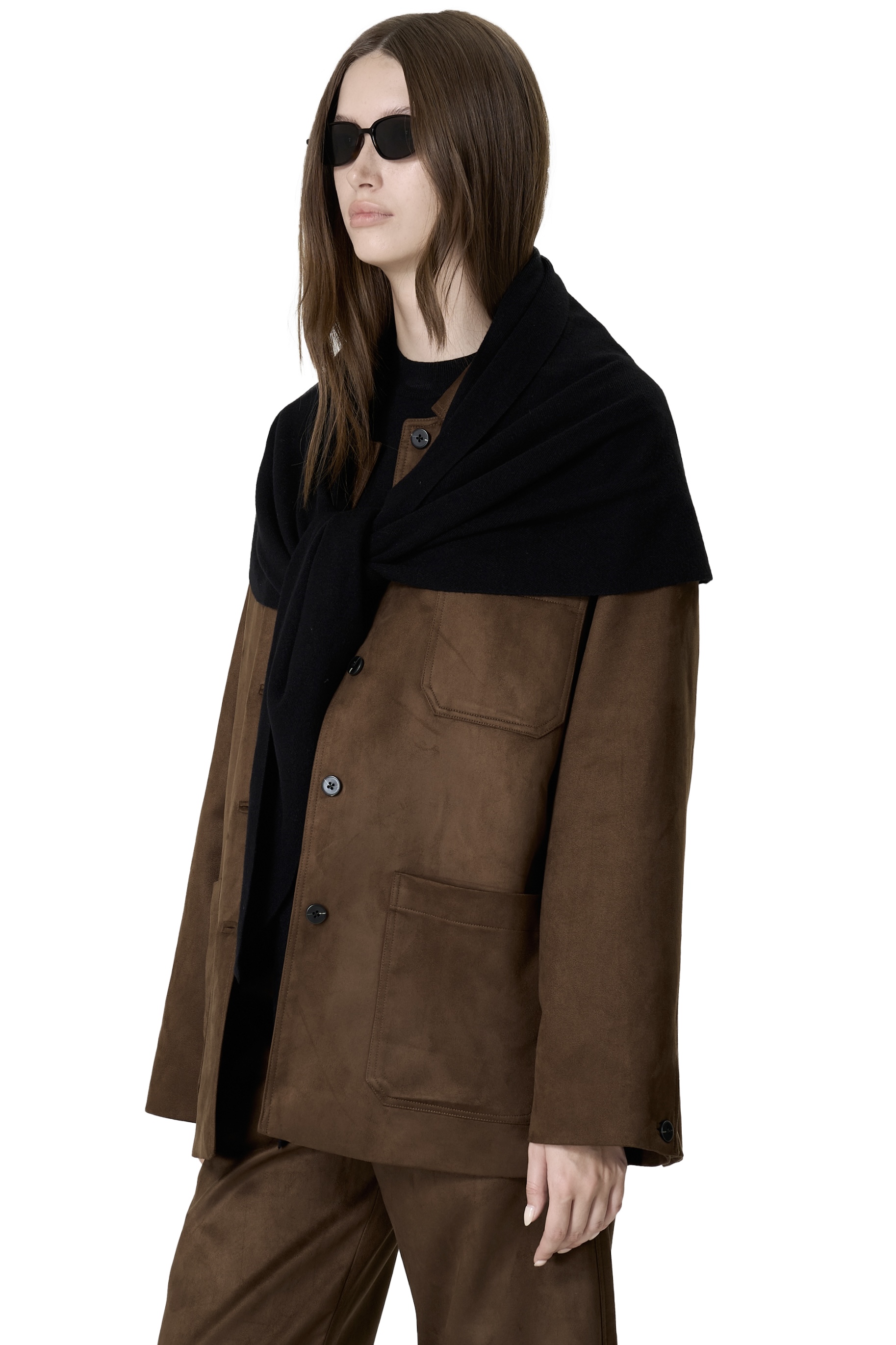 TRIANGLE SCARF - BLACK