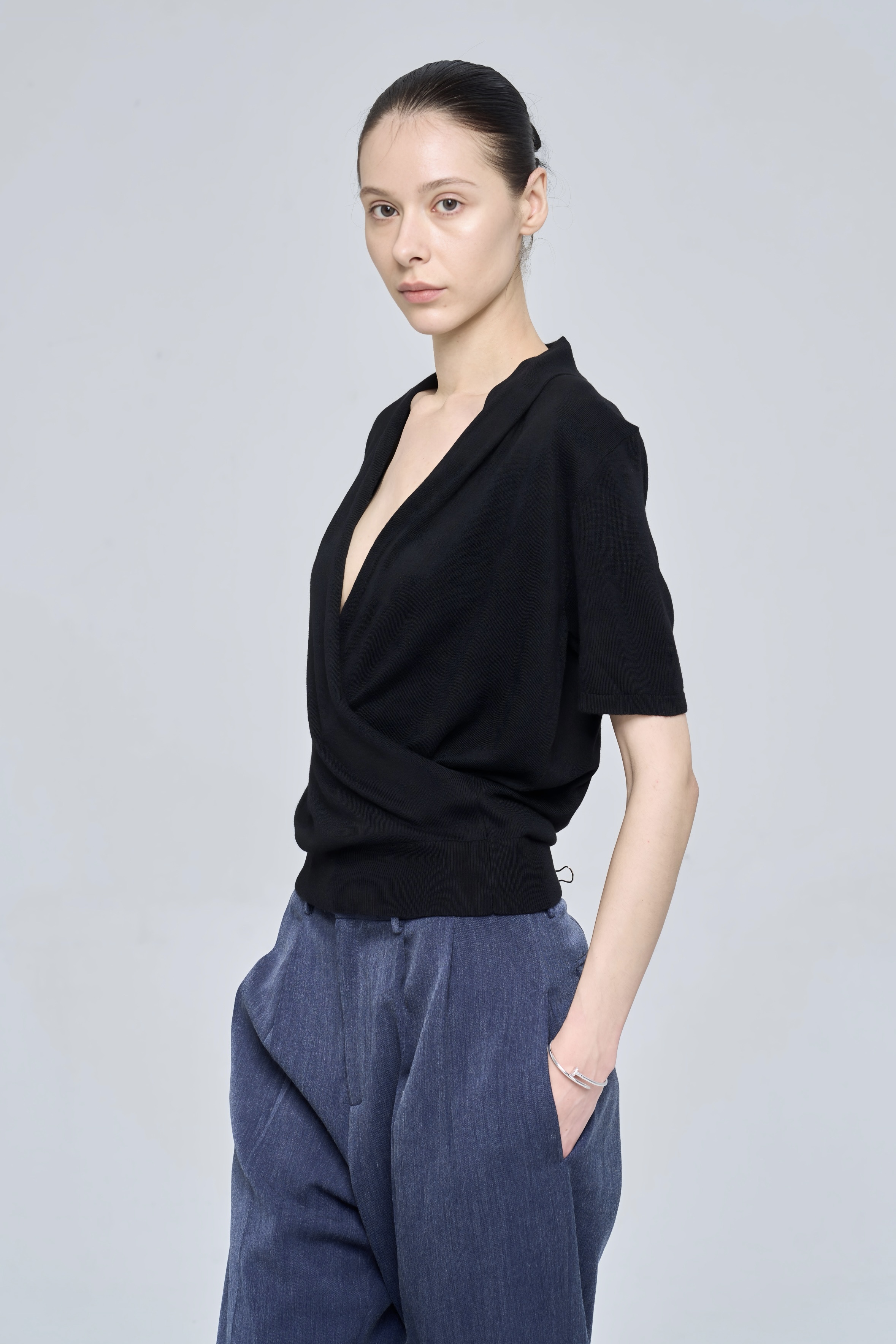 DINA TOP - BLACK