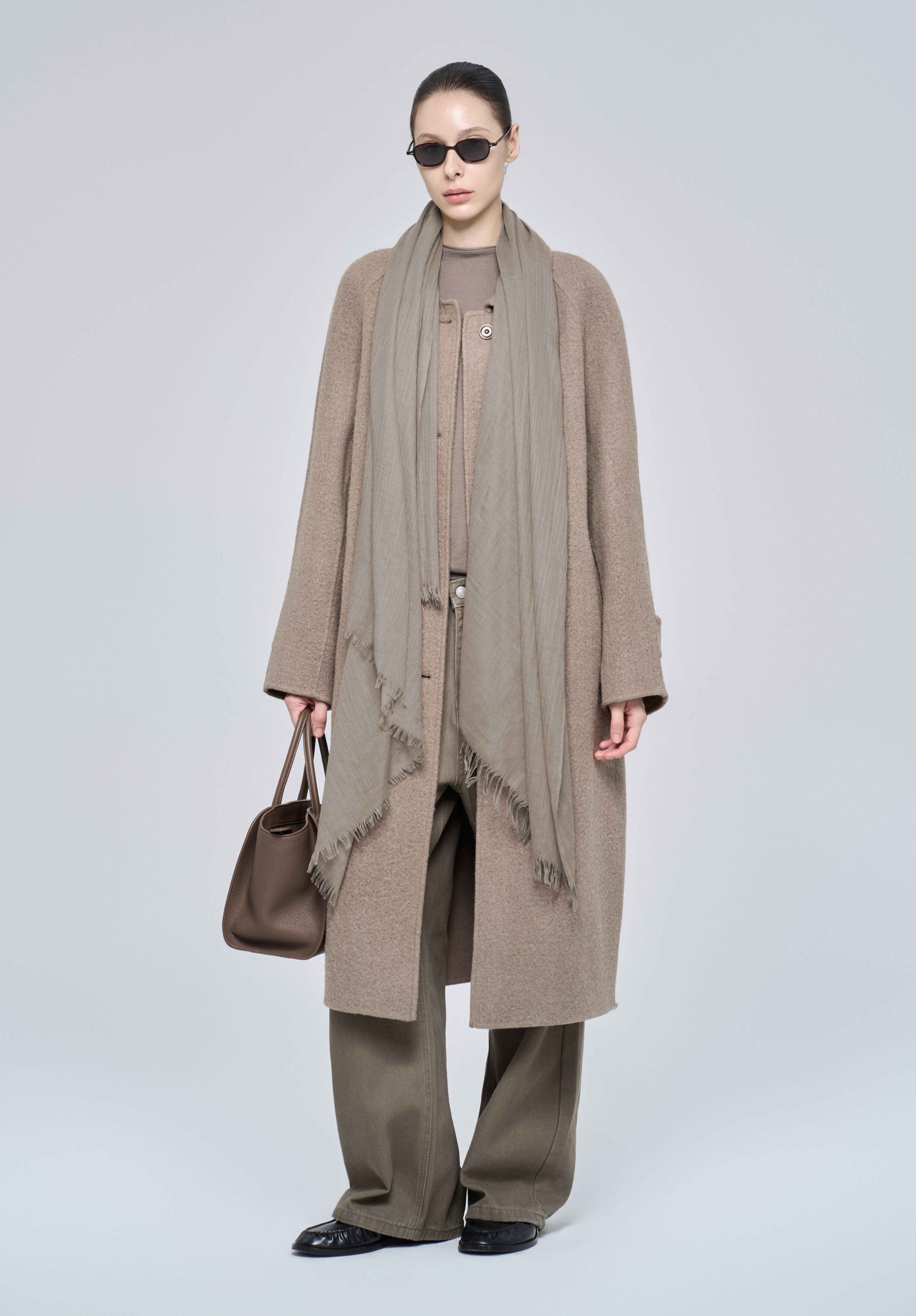 THENA SCARF - TAUPE